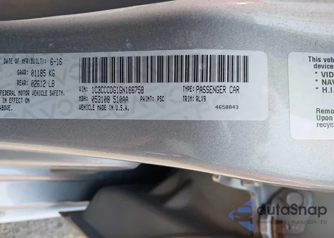 2016 Chrysler 200 S from USA, damaged, VIN 1C3CCCDG1GN186758
